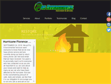 Tablet Screenshot of proenviroservice.com